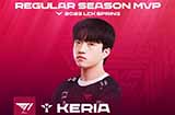 2023LCK春季赛评选：Keria当选春季赛常规赛MVP