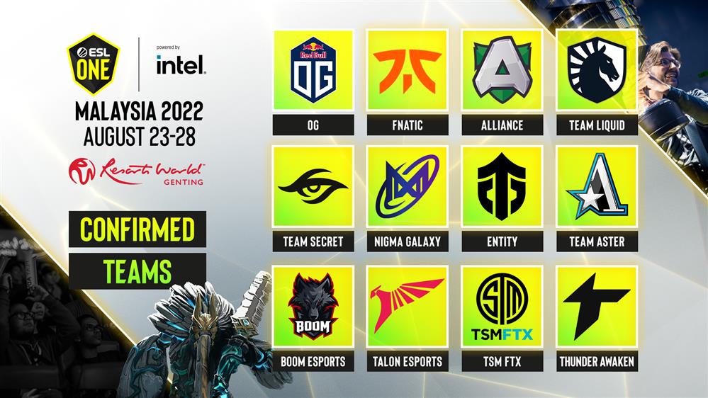 《DOTA2》ESL One马来西亚云顶站 分组和赛程出炉